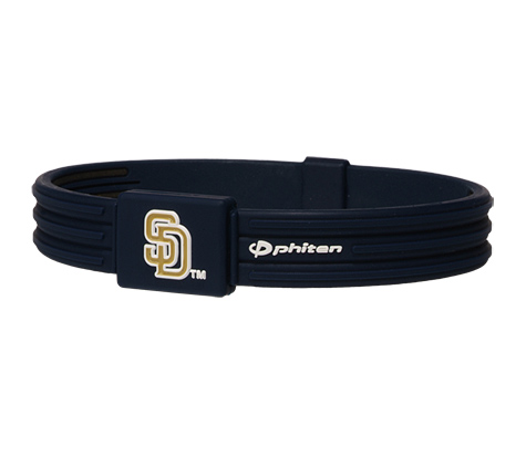 6.75 inch San Diego Padres Titanium Phiten Bracelet S-Type
