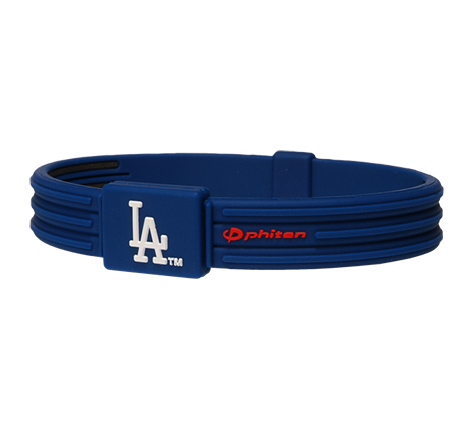 7.5in Los Angeles Dodgers Titanium Phiten Bracelet S-Type