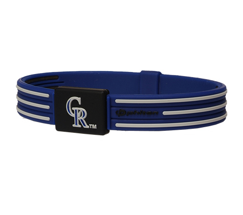 7.5 inch Colorado Rockies Titanium Phiten Bracelet S-Type