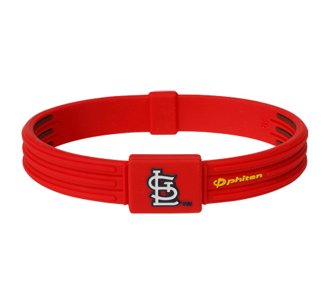 7.5 inch St. Louis Cardinals Titanium Phiten Bracelet S-Type