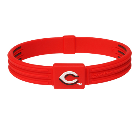 6.75 inch Cincinnati Reds Titanium Phiten Bracelet S-Type