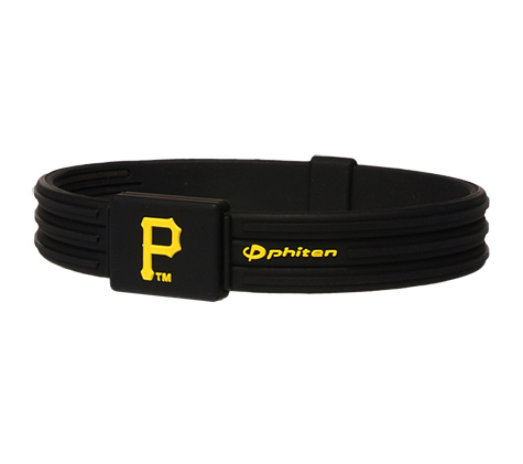 7.5 inch Pittsburgh Pirates Titanium Phiten Bracelet S-Type