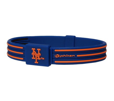 6.75 inch New York Mets Titanium Phiten Bracelet S-Type