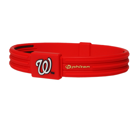 7.5 inch Washington Nationals Titanium Phiten Bracelet S-Type