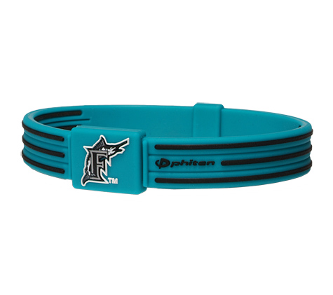 7.5 inch Florida Marlins Titanium Phiten Bracelet S-Type