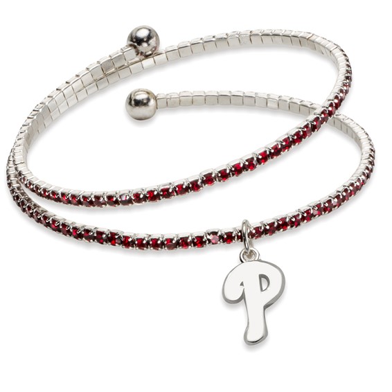 Philadelphia Phillies Amped Logo Crystal Bracelet