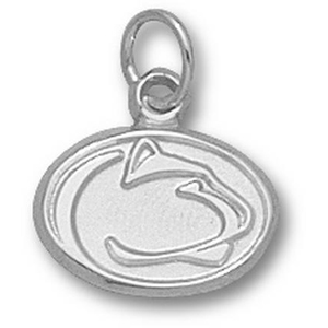Sterling Silver 3/8in Penn State Nittany Lions Head Pendant