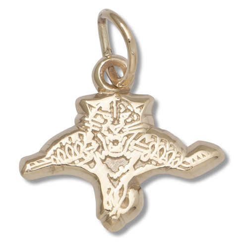 Florida Panthers 3/8in Pendant 10kt Yellow Gold