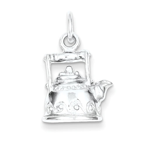 Sterling Silver Tea Kettle Charm