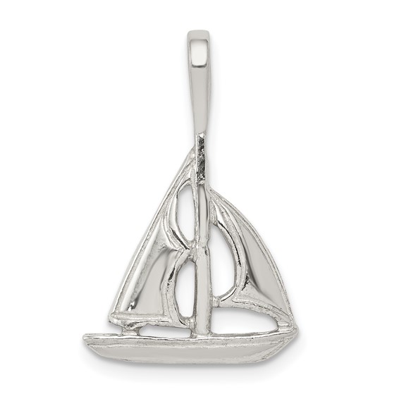 Sterling Silver Small Sailboat Charm