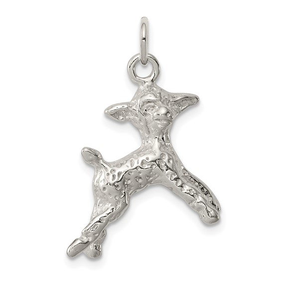 Sterling Silver 7/8in Lamb Charm