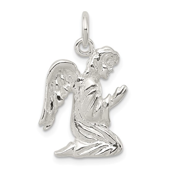 Sterling Silver 3/4in Praying Angel Charm