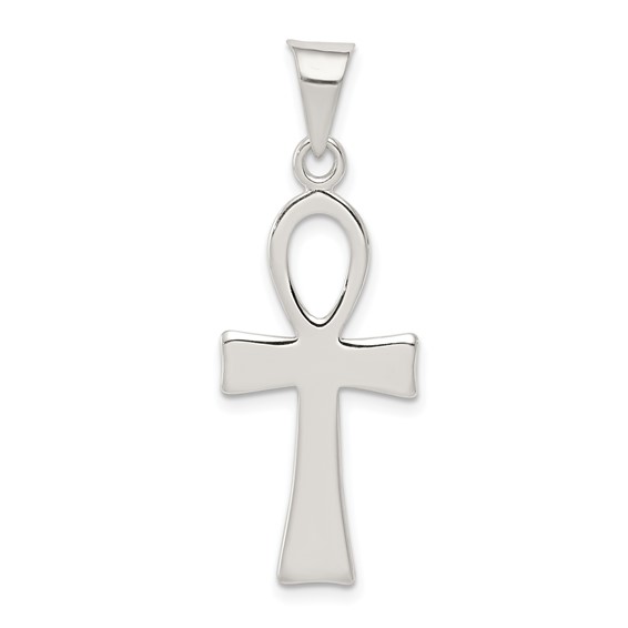 Sterling Silver 1 3/8in Ankh Pendant