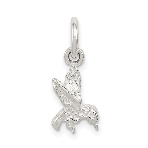 Sterling Silver 1/2in Hummingbird Charm