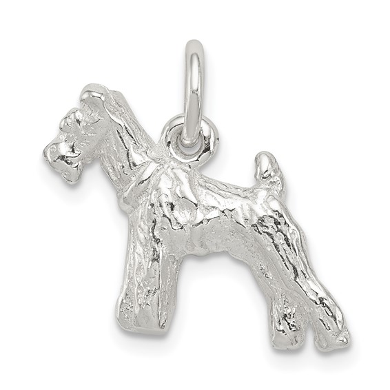 Sterling Silver 5/8in Schnauzer Charm