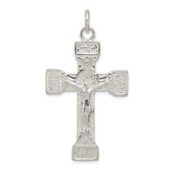 1 13/16in Crucifix - Sterling Silver
