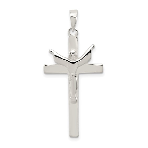 1 1/2in Jumbo Crucifix - Sterling Silver