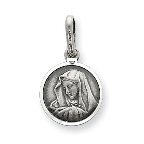 Our Lady of Sorrows Medal 3/8in - Sterling Silver