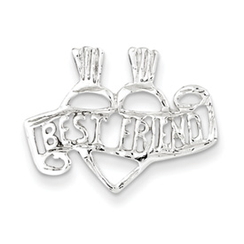 Sterling Silver Best Friend Break apart charm