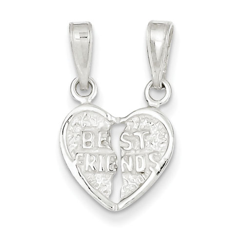 Sterling Silver  Best Friends 2 piece Break apart