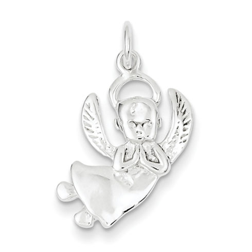 Angel Charm 3/4in - Sterling Silver