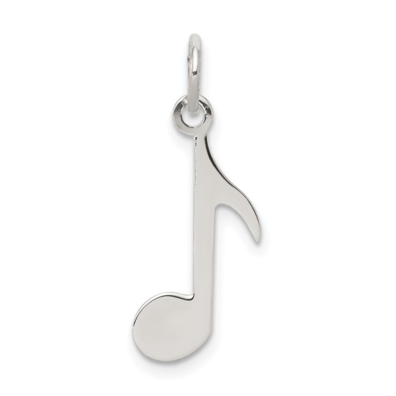 Sterling Silver 5/8in Musical Note Charm