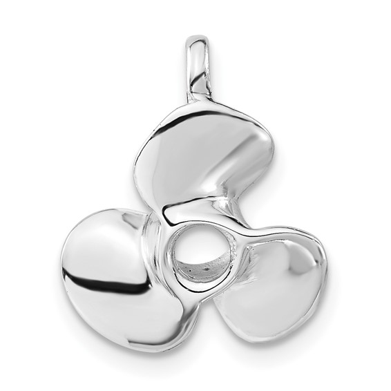 Sterling Silver 5/8in Propeller Charm