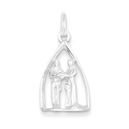 Sterling Silver Wedding Couple Charm