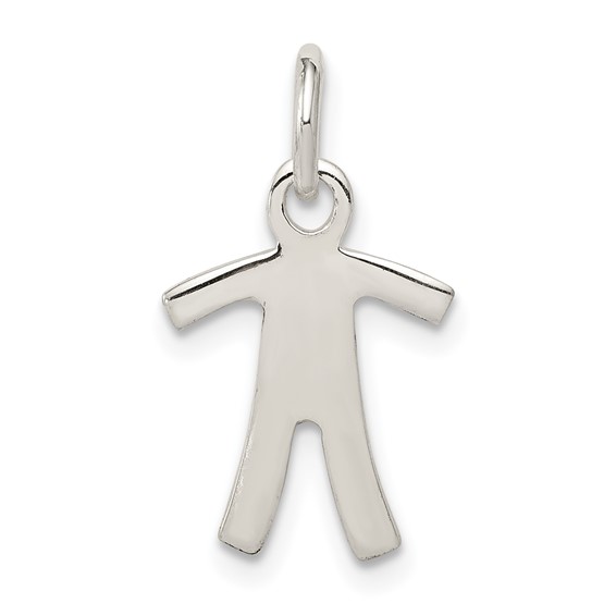 Sterling Silver 5/8in Boy Figure Charm