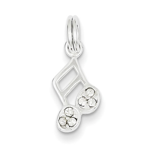 Sterling Silver Semiquaver Music Note Charm