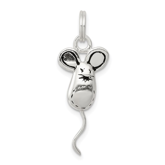 Sterling Silver Mouse Charm