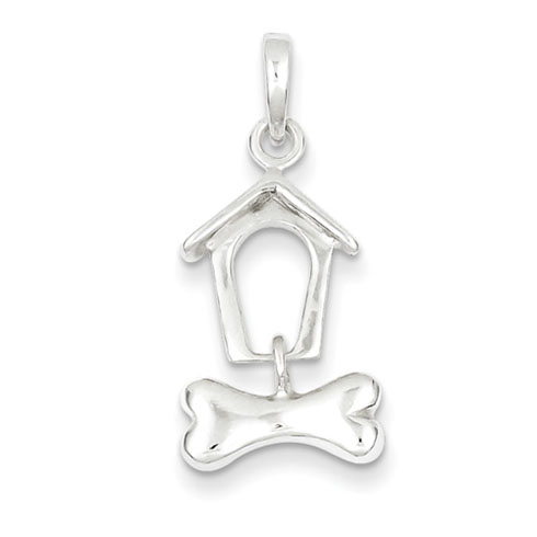 Sterling Silver Doghouse Pendant