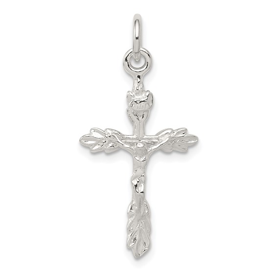 Sterling Silver 1in INRI Crucifix Pendant