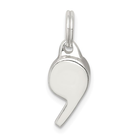 Sterling Silver Polished Whistle Charm