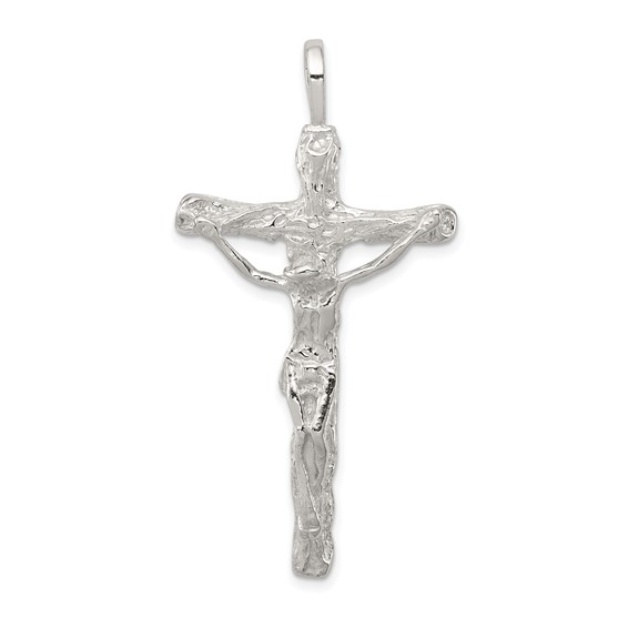 Sterling Silver 1 7/8in Jumbo Crucifix