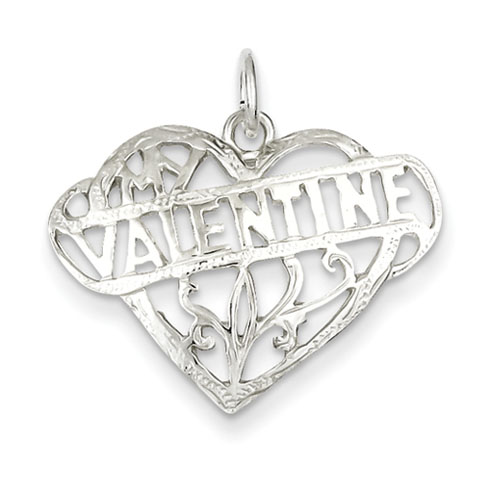 Sterling Silver Valentine Heart Charm
