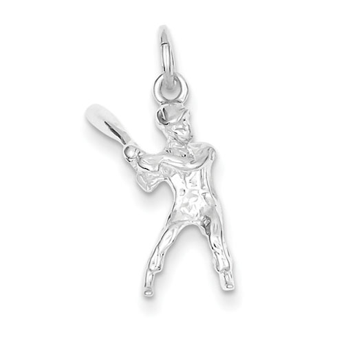 Sterling Silver Baseball Batter Charm
