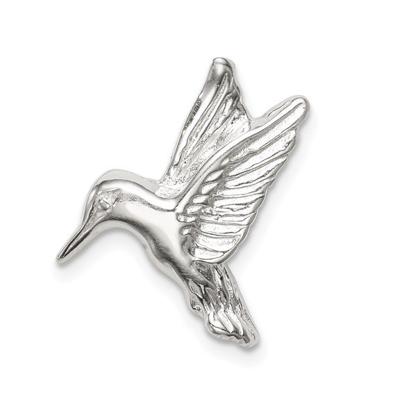 Sterling Silver 3/4in 3-D Hummingbird Charm