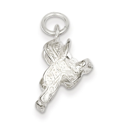 Sterling Silver 5/8in Saddle Charm