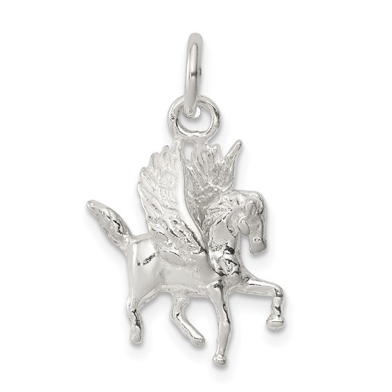 Sterling Silver 5/8in Pegasus Charm