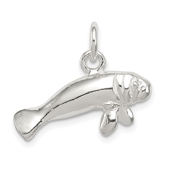 Sterling Silver Manatee Charm