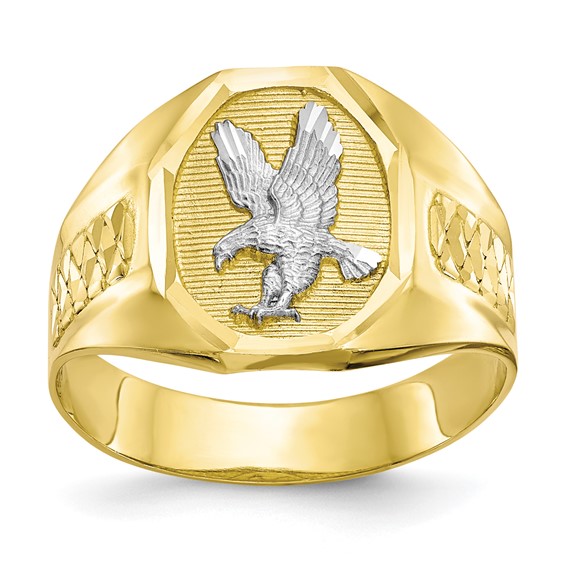10kt Yellow Gold Men's Eagle Ring