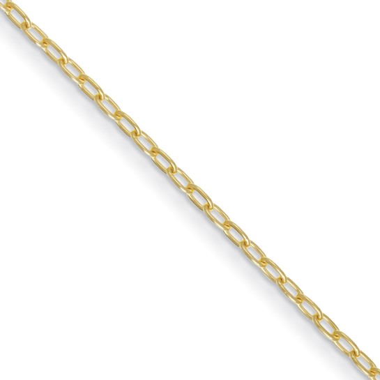 Herco 14k Yellow Gold 7.25in Solid Thin Oval Link Bracelet 2.6mm