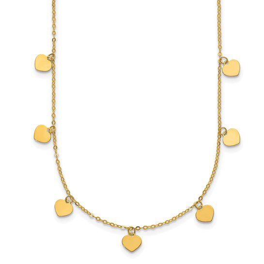 14k Yellow Gold Amour Necklace