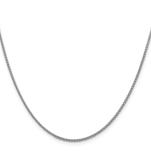14k White Gold 18in Spiga Chain 1.5mm