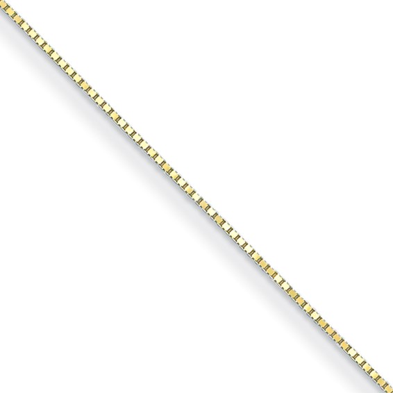 18k Yellow Gold 18in Box Chain 1.4mm