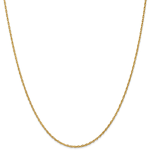 18k Yellow Gold 24in Loose Rope Chain 1.3mm 18LP10-24 | Joy Jewelers