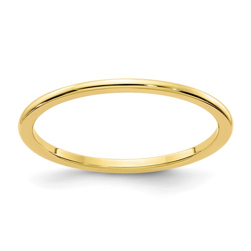 10k Yellow Gold Classic Stackable Ring 1.2mm