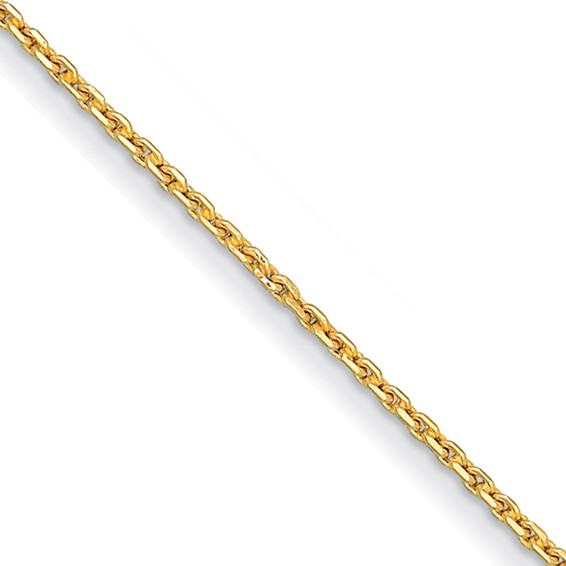 Herco 24k Yellow Gold Square Flat Link Chain 18in