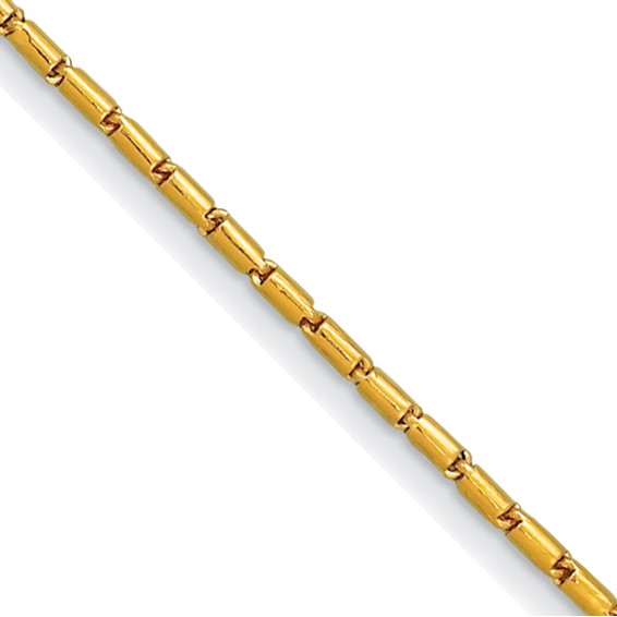 Herco 24k Yellow Gold Round Barrel Link Bracelet 8in